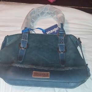 Wrangler Teal Satchel Handbag for Women